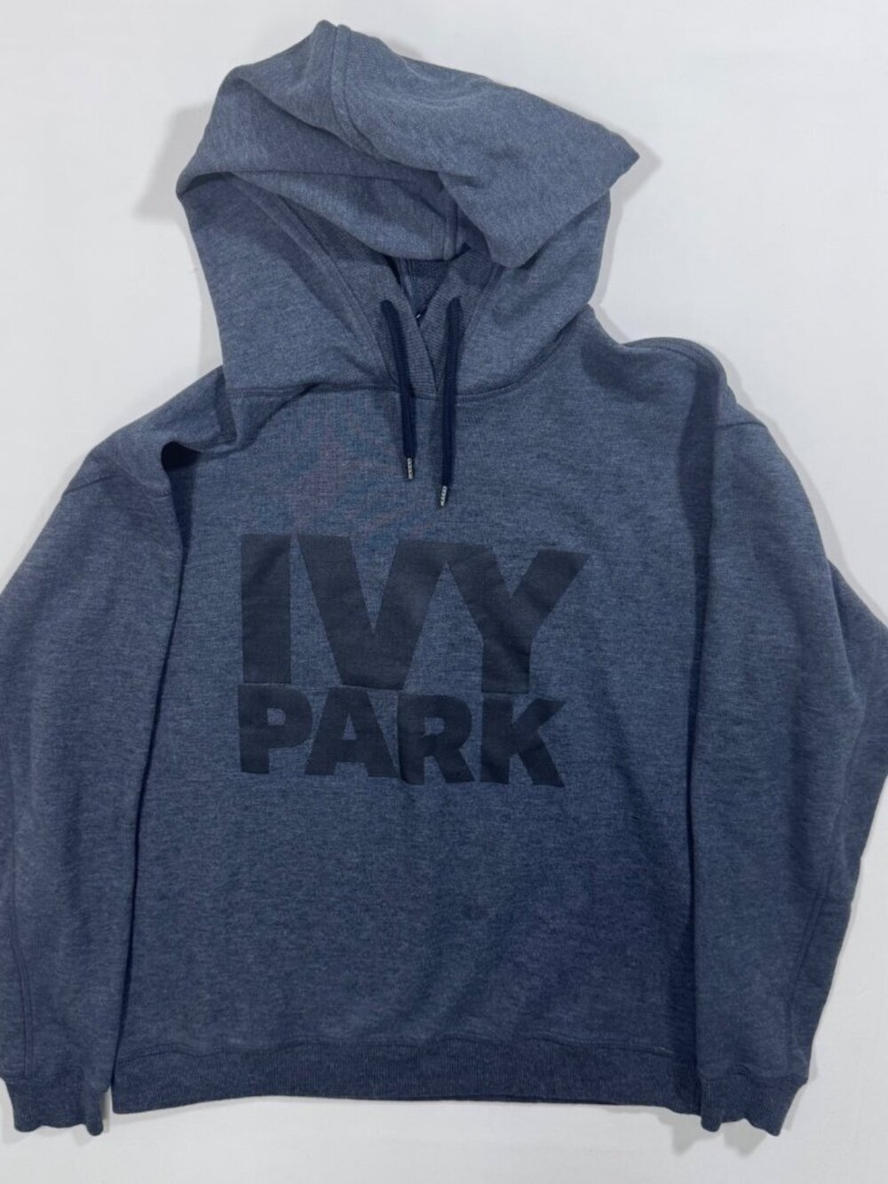 Beyonce Ivy Park Logo Pullover Hoodie Heather Gray Small Comfy Travel Streetwear